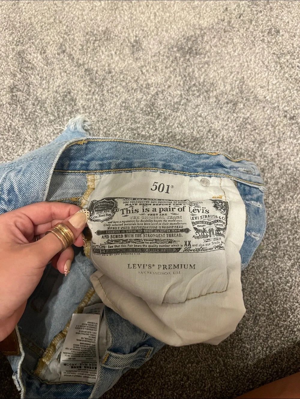 Levi’s Light Blue Denim Shorts